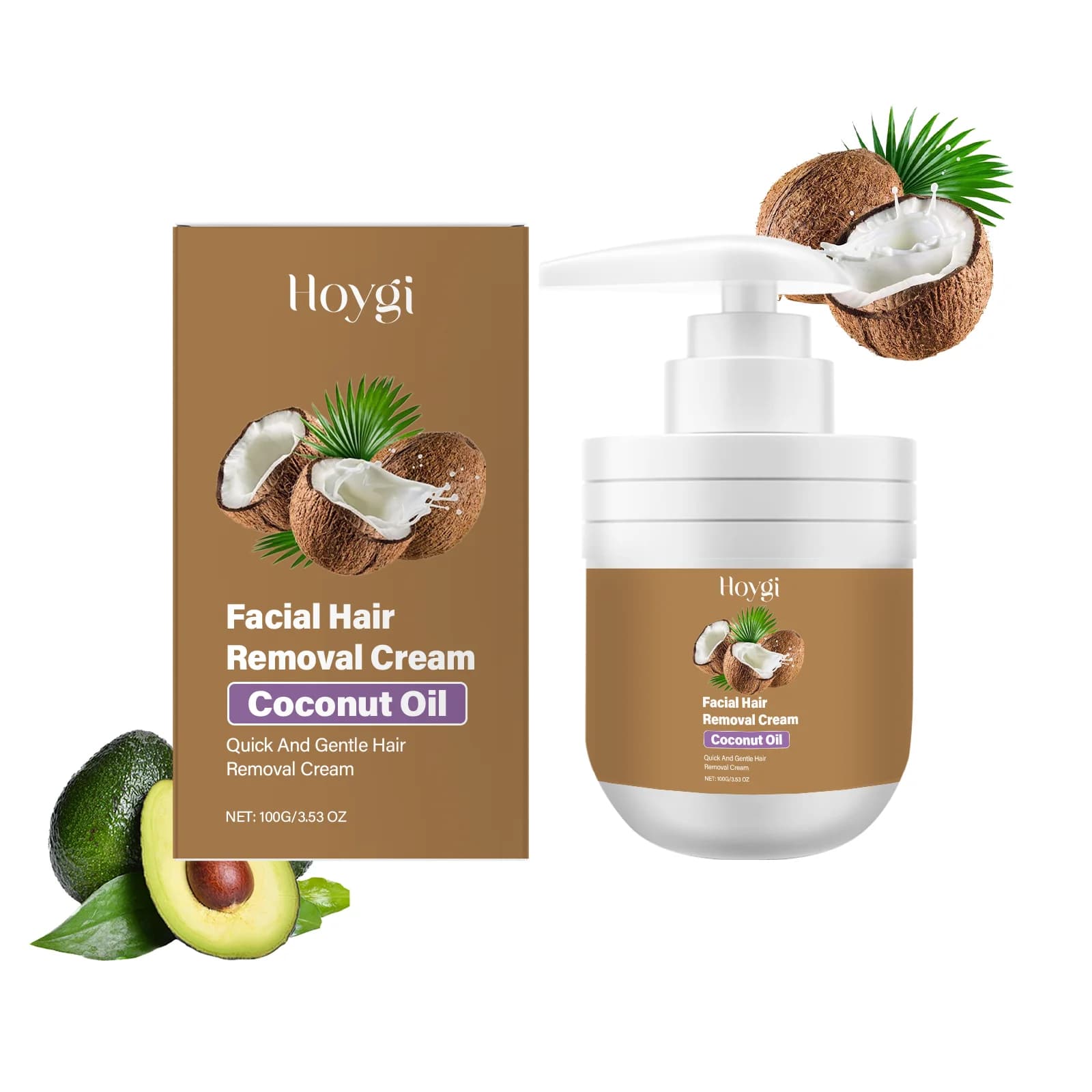 Crème dépilatoire pour le visage, indolore, non stimulante, réduit les rougeurs, inhibiteur de crois