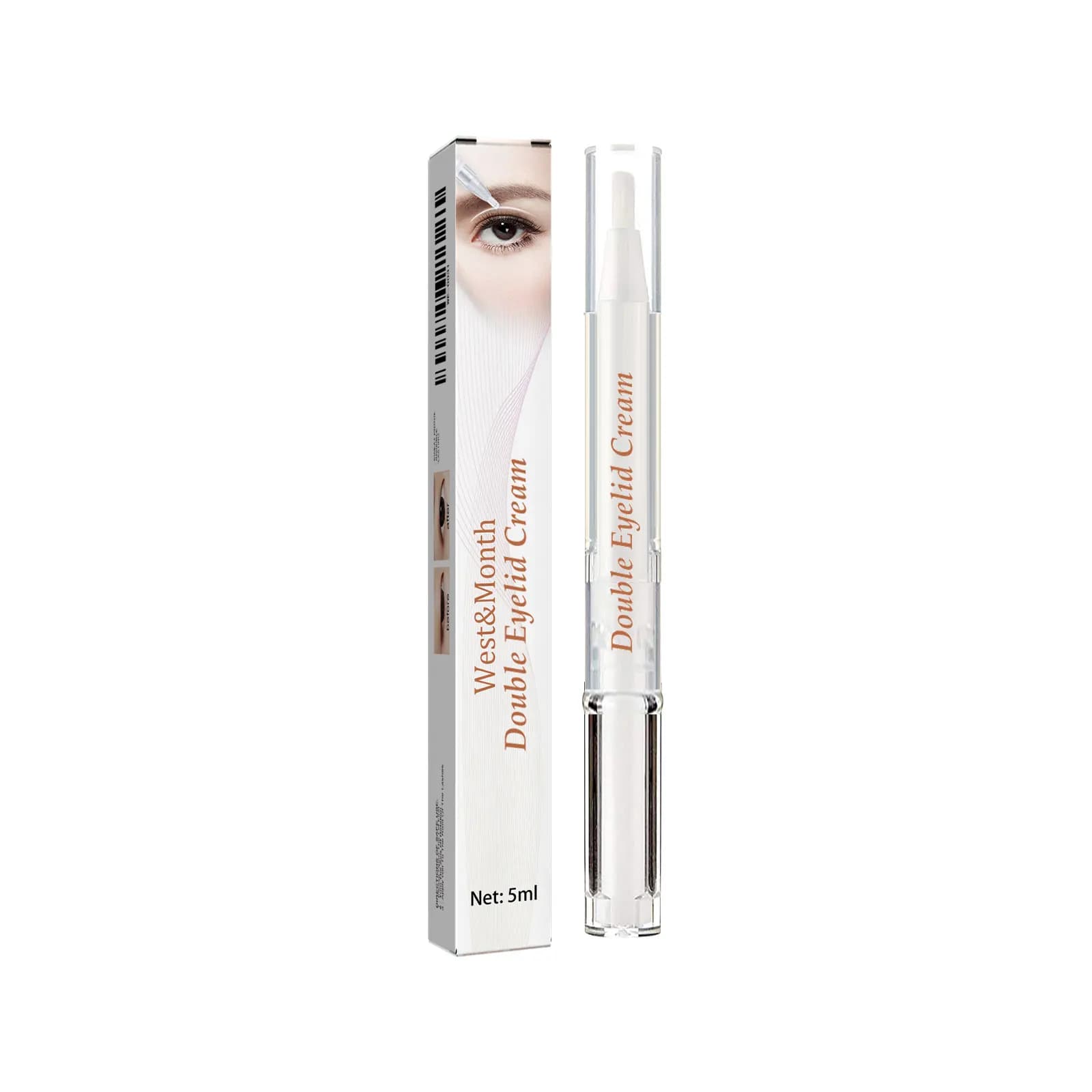 West & Month crème fixatrice Double paupière crème de beauté imperméable longue durée crème Invisibl