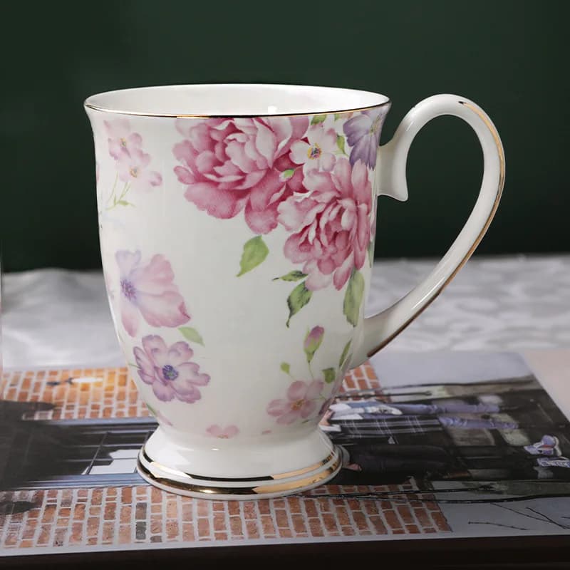 Tasse à café cafeteira en porcelaine d'os de 300ML, tasse en céramique taza en porcelaine, tasse à c