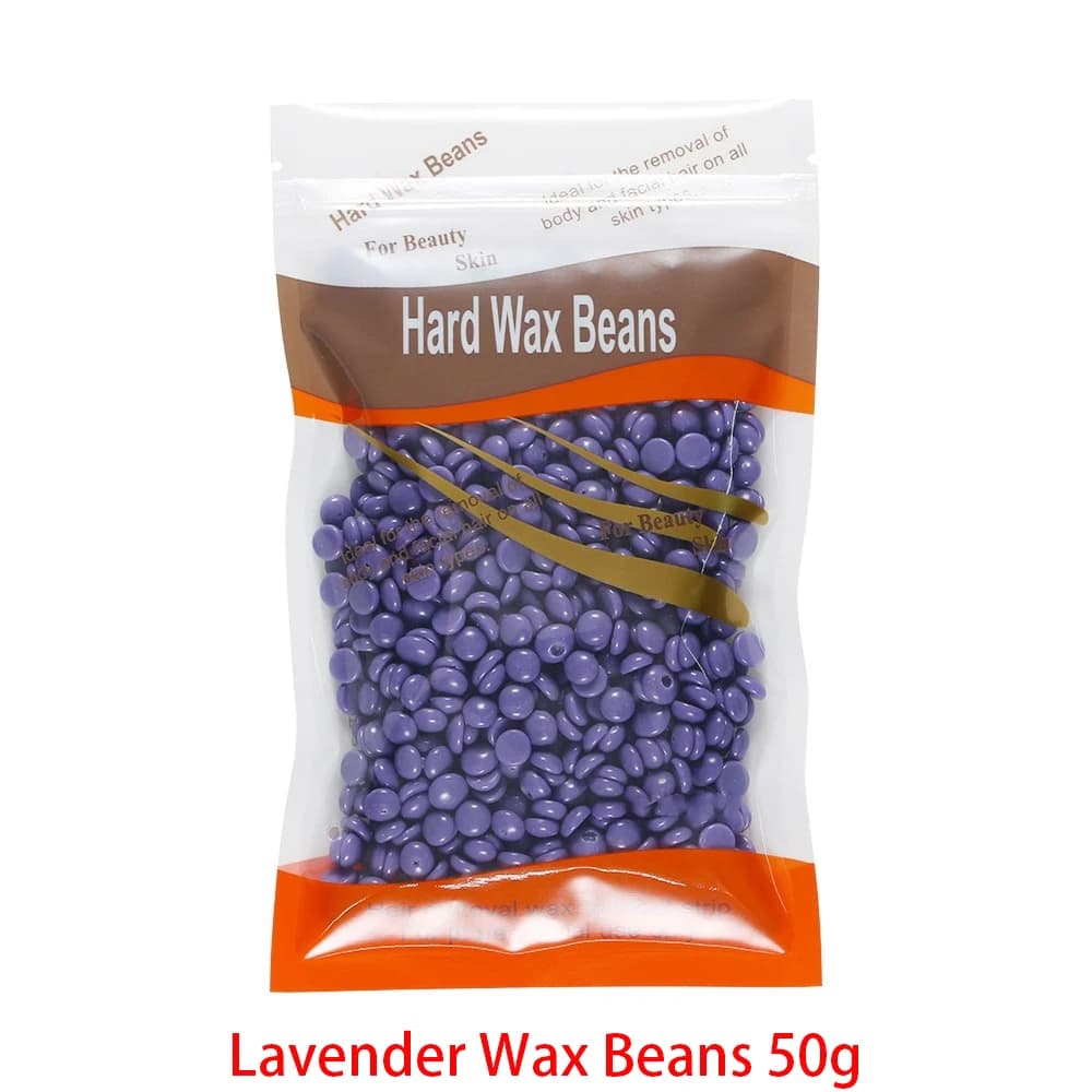 Cire dure en grains 50g/100g/200g 10 couleurs Cire dépilatoire indolore pour tous types de peau Sans