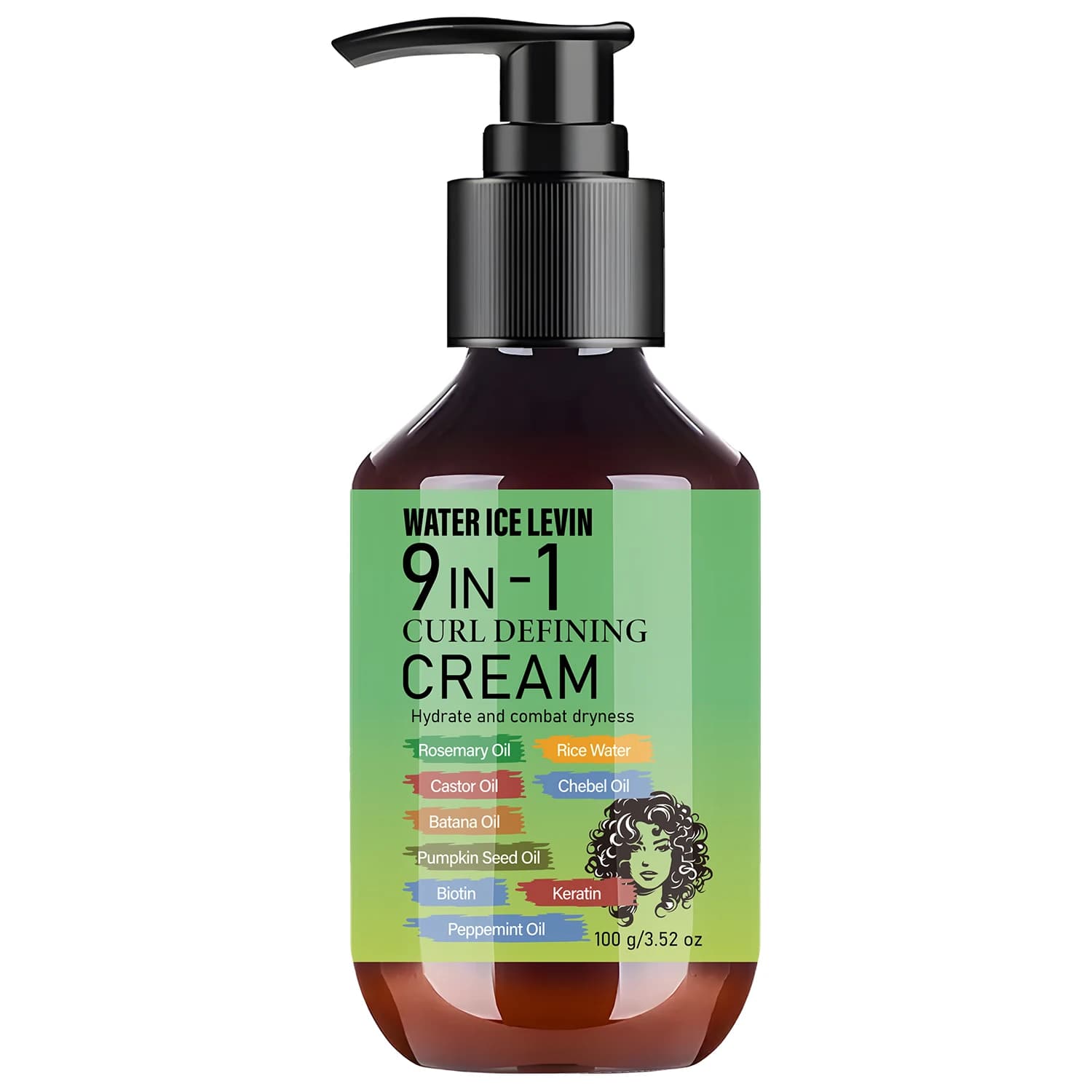 Crème Définissant les Boucles à la Biotine et Kératine – Lisse et Souple, Soin Capillaire Hydratant 