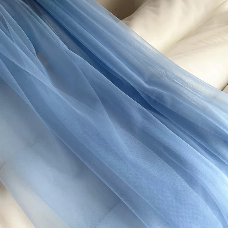 Tissu en Tulle doux vert sauge, rideau de célébration de mariage, vêtements, disposition en maille, 