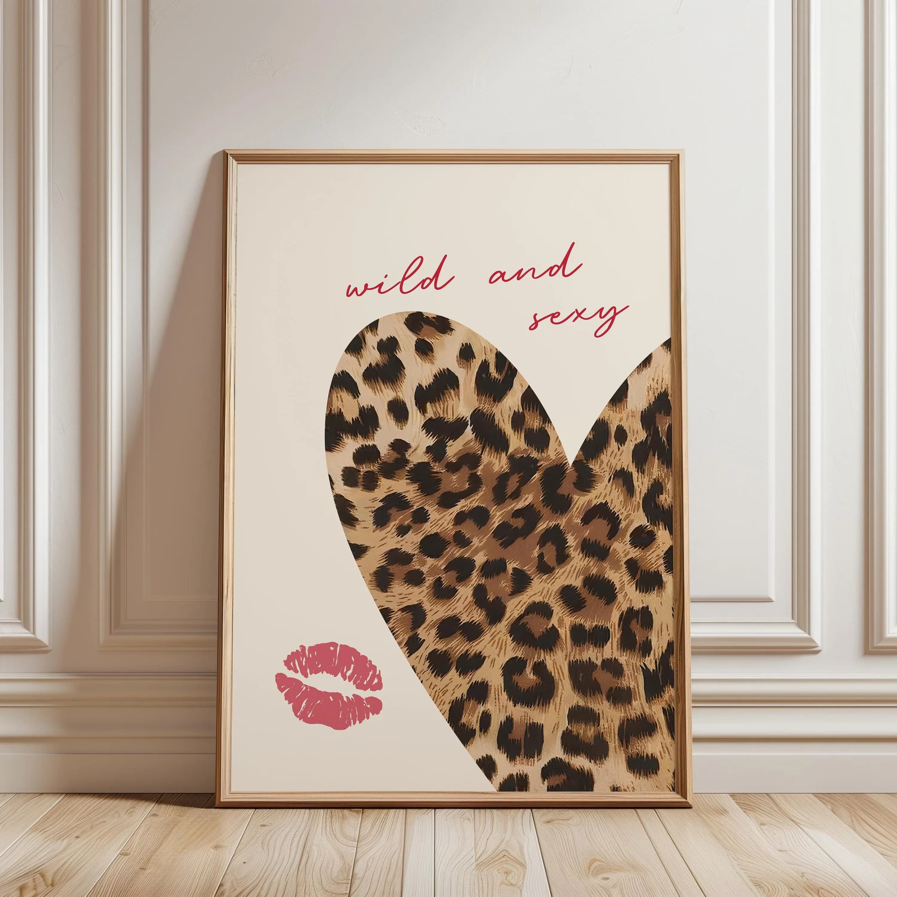 Toile d'animal guépard léopard rose, affiches de guépard à 8 boules, comment porte-bonheur, pour sal