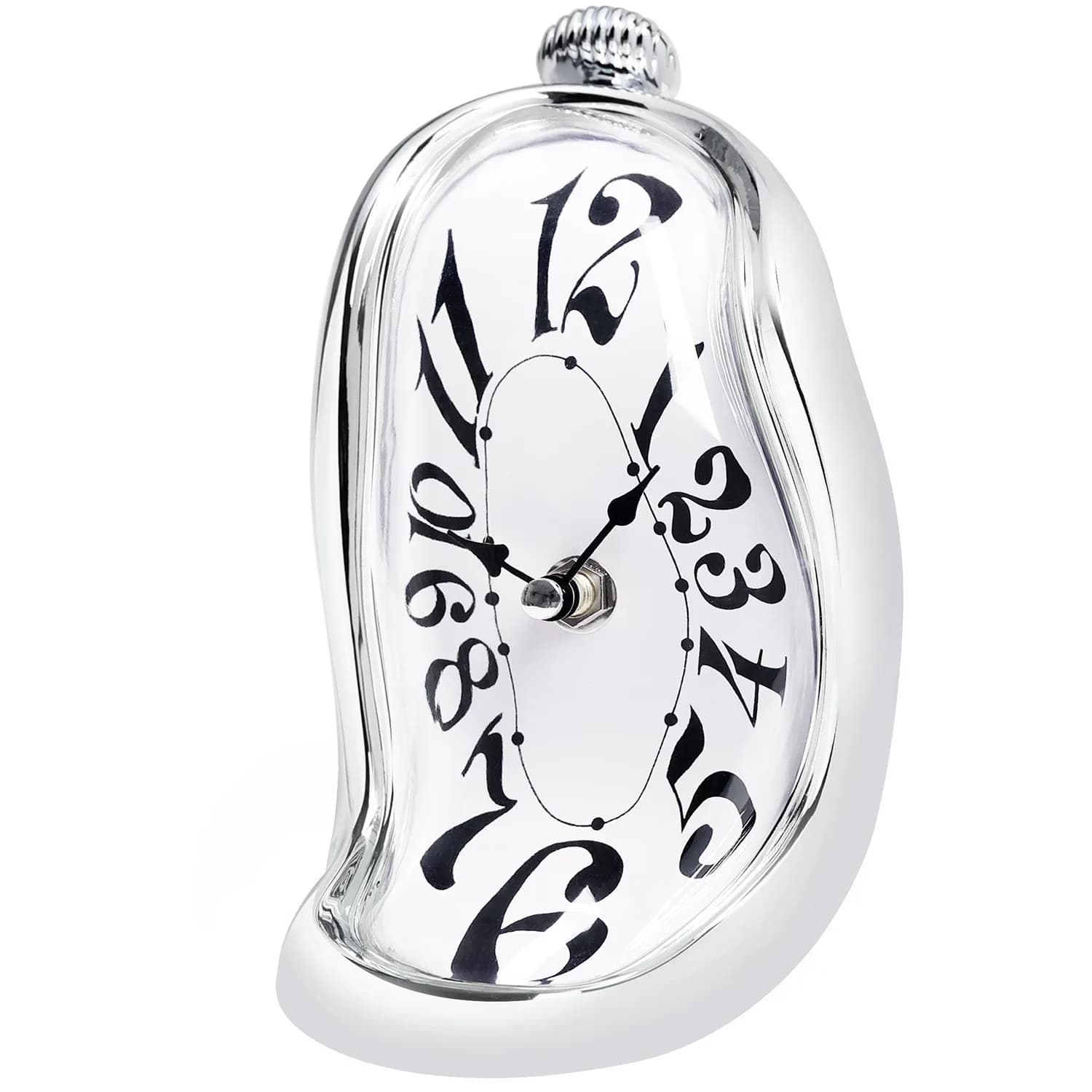 Horloge fondante style Salvador Dalí, décoration murale ou de bureau, cadeau créatif et unique pour 