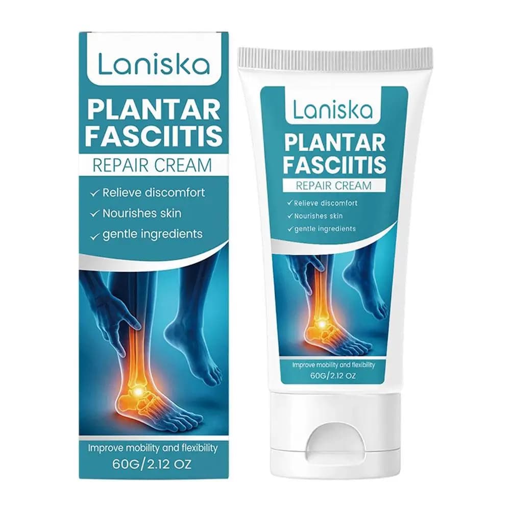 Crème Apaisante 60g pour Fasciite Plantaire, Soulagement Douleur Talon, Pommade Traitement Épine Cal