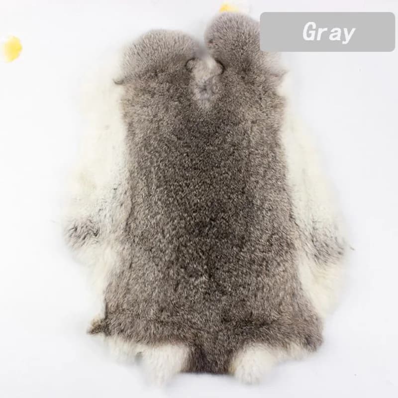 Nature lapin fourrure bricolage vêtements couture tissu moelleux lapin cuir fourrure décoration de l