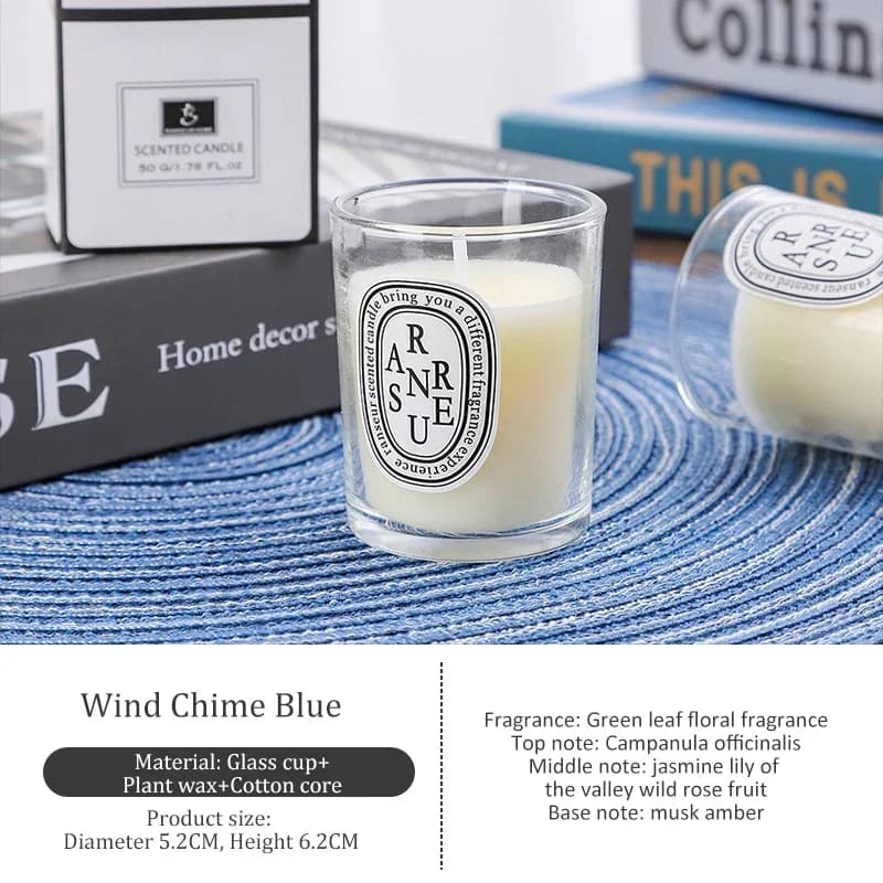 Bougie parfumée transparente romantique, cadeau lumineux, bougies aromatiques parfumées, cadeau pour