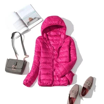 Nouvelle doudoune 90% duvet de canard pour femme 2026 – Manteau d'hiver ultra-léger pour femme