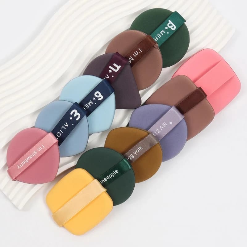 Éponge à maquillage souple à coussin d'air – Pack de 10 / 20 / 30 / 50 pièces, couleurs et motifs va