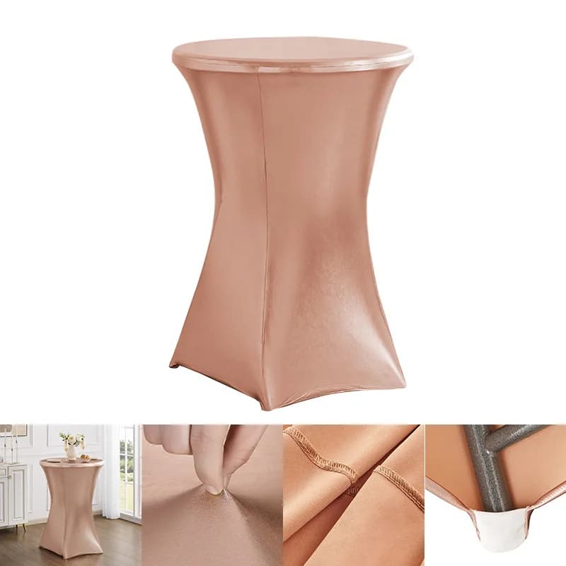 Luxueux couverture de Table de Bar en or métallique pour hôtel Restaurant et décoration de mariage n