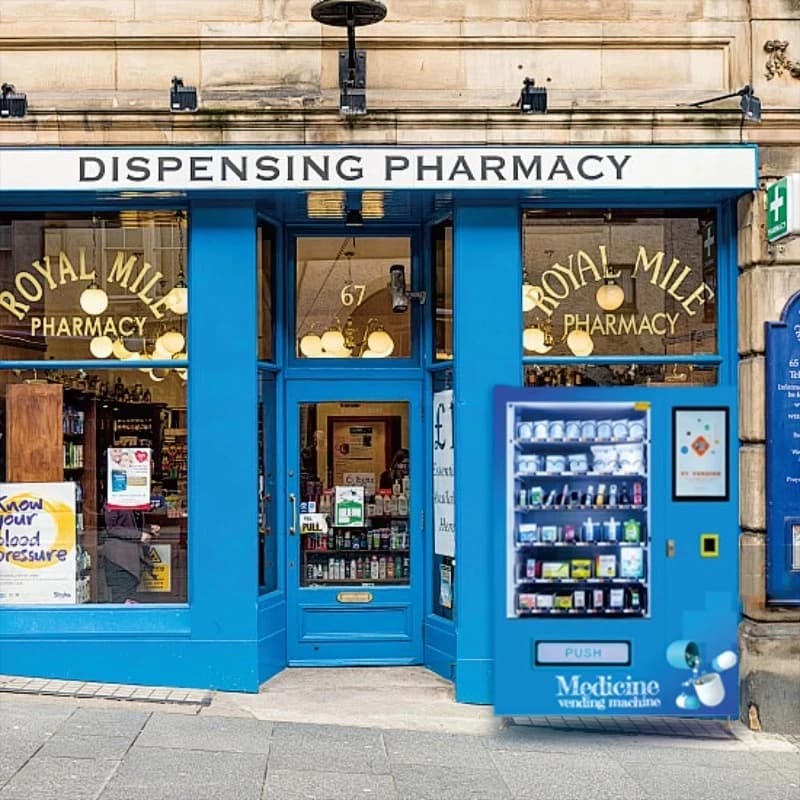 Les distributeurs automatiques de pharmacie 24h/24 fonctionnent dans la communauté et vendent une va