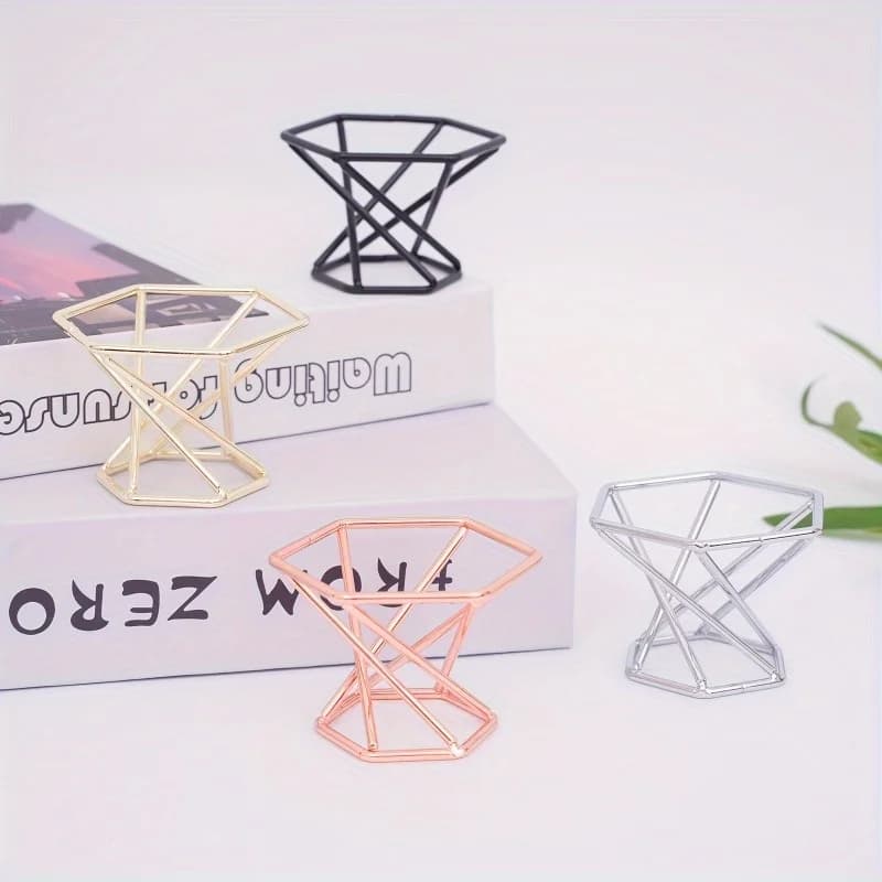 4 pièces de base de boule de cristal géométrique minimaliste, utilisées pour décorer diverses sphère