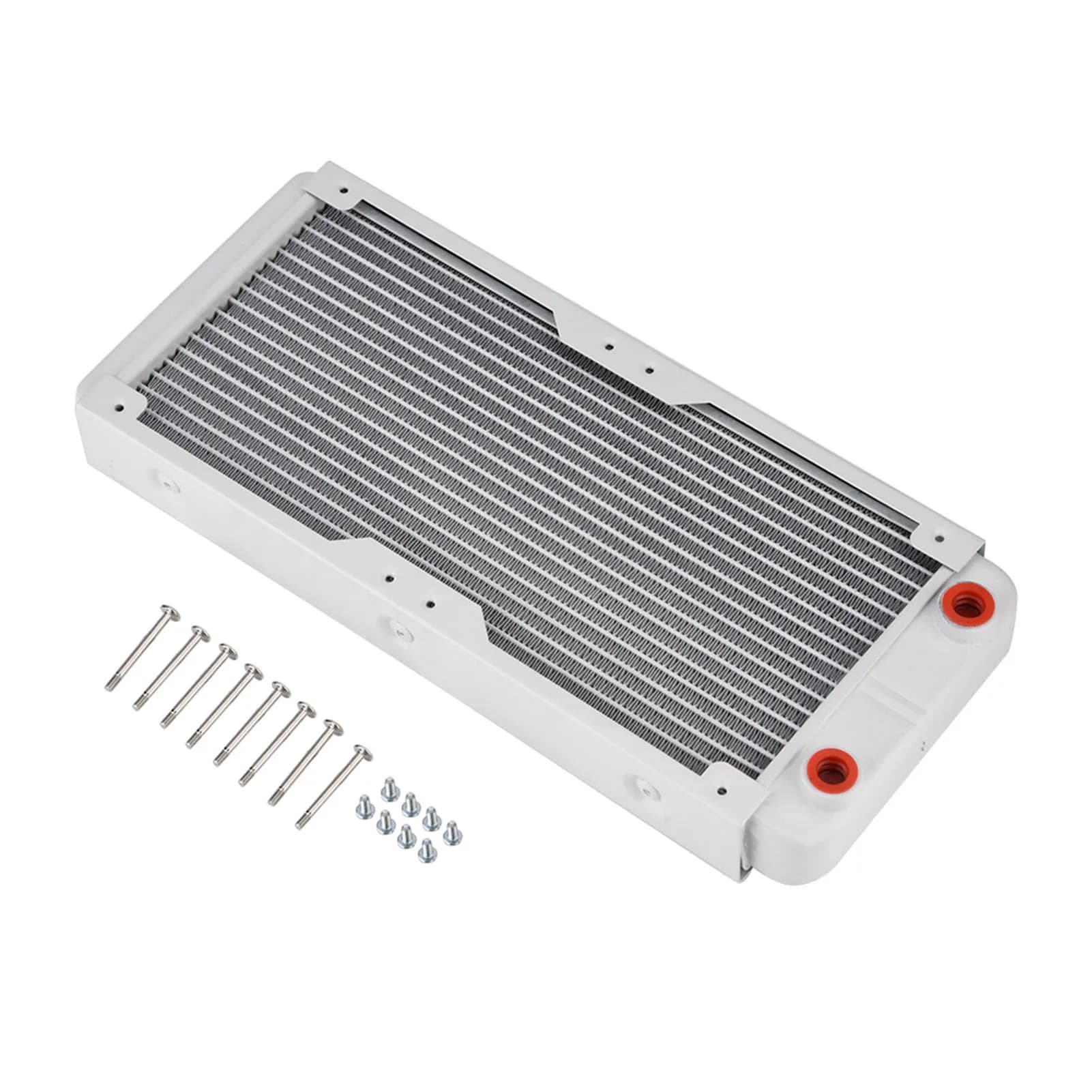 Dissipateur thermique de refroidissement à eau pour PC, 18 tubes en aluminium, filetage G1/4, 240mm,