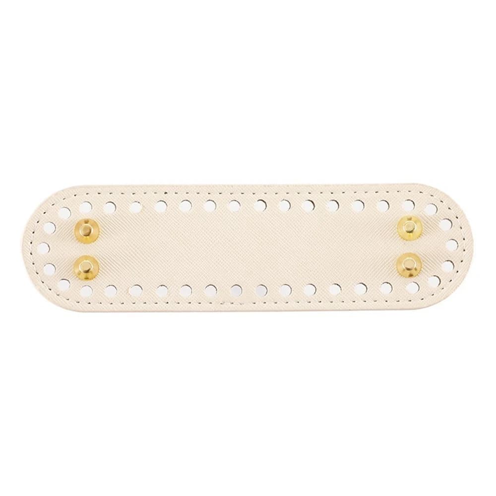 Fond de sac tissé à la main, 1 pièce, bricolage, fil de cuir Pu tricoté, plaque de Base, accessoires