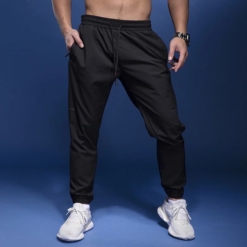 Nouveaux pantalons de Sport hommes pantalons de course avec poches zippées pantalons de Sport d'entr