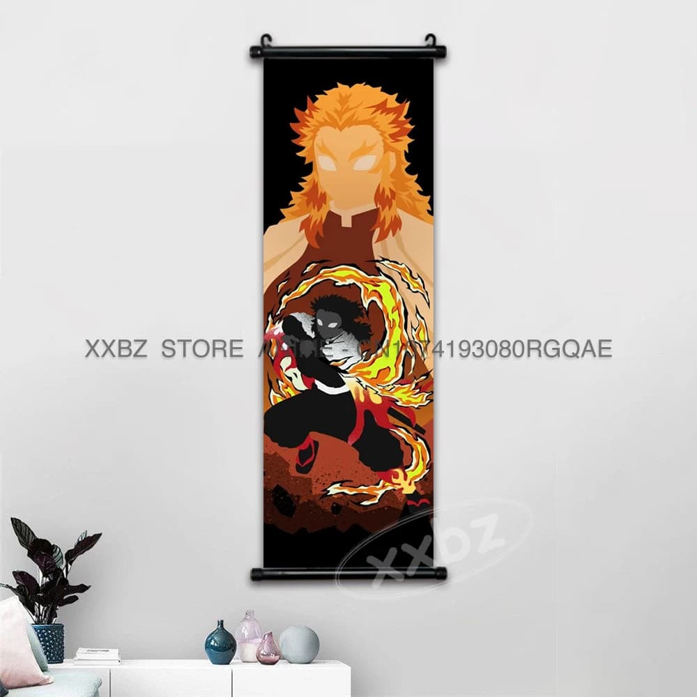 Demon Slayer Scroll Picture Anime Posters, Kamado Tanjirou, Home Decor, Agatsuma Zenitsu, Wall Art P