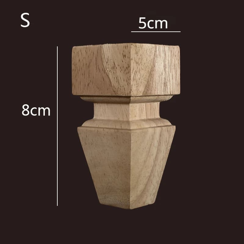 Pieds de meubles en bois de haute qualité 8-25cm, pour armoires, canapés, pieds de chignon inachevés