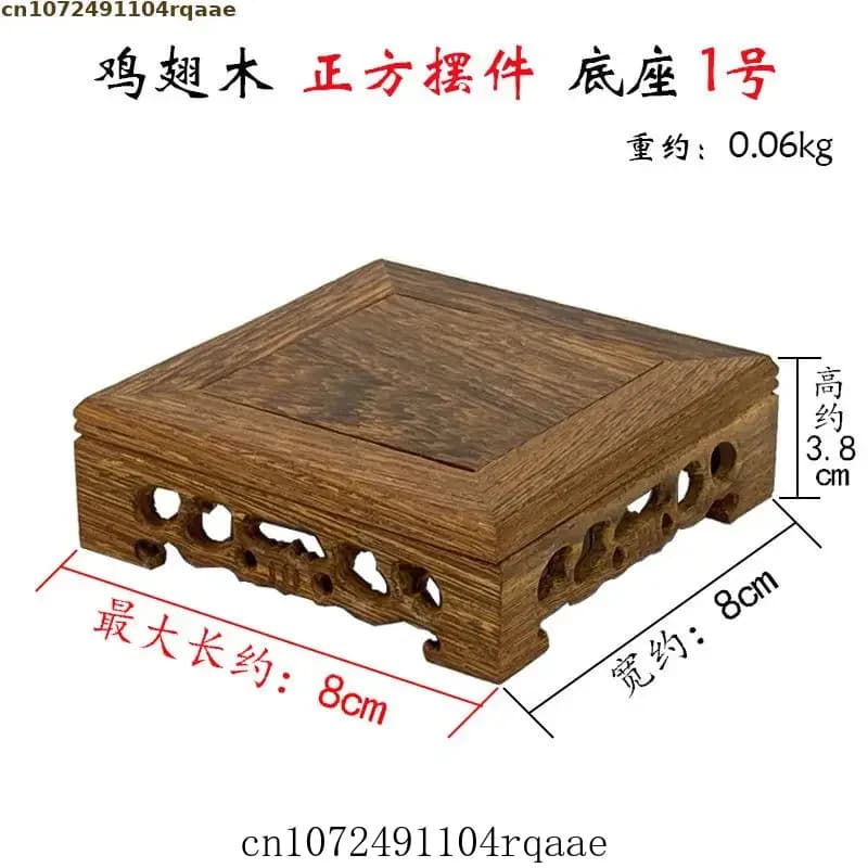 Support d'affichage en bois, base de table miniature vintage pour vase, bonsaï, plantes, piédestal p