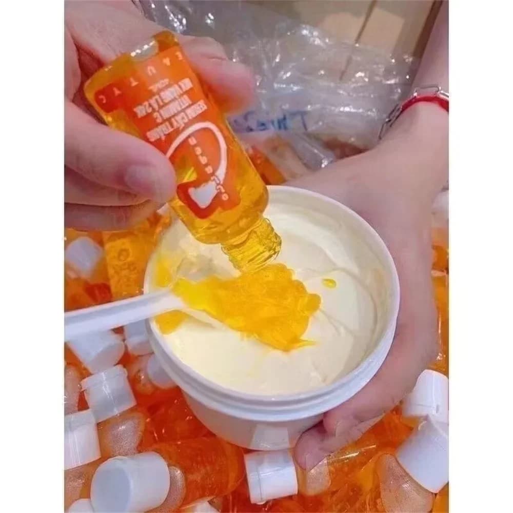 Sérum Corporel, Sérum à la Vitamine C pour Éclaircir la Peau, Atténue les Taches et les Cicatrices N