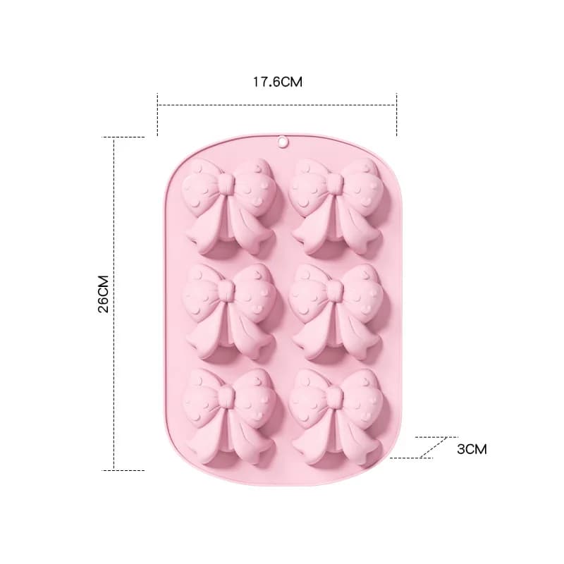 Moule en silicone en forme de nœud pour fondant, chocolat, bonbons, cake pops, décoration de gâteaux
