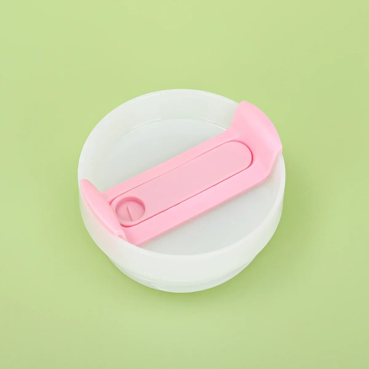 Tasse de voiture de 14 oz avec couvercle anti-fuite scellé Macaron, paille en plastique et couvercle