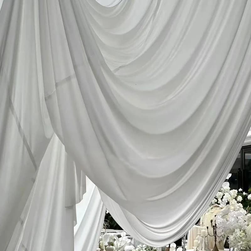 Tissu bleu roi à bon tombé pour la décoration de mariage, rideaux, toiles de fond, matériel de décor