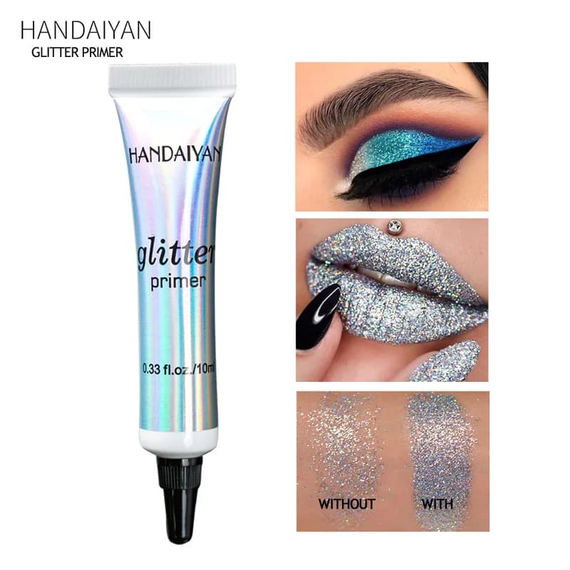 Primaire Maquillage Scintillant HANDAIYAN – Gel Flash Yeux, Visage et Corps – Base de Maquillage Pai