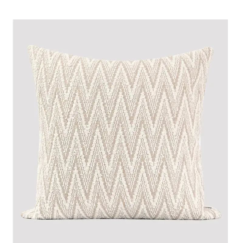 Housse de coussin de luxe à Texture Chevron Beige, taie d'oreiller moderne et minimaliste, décoratio
