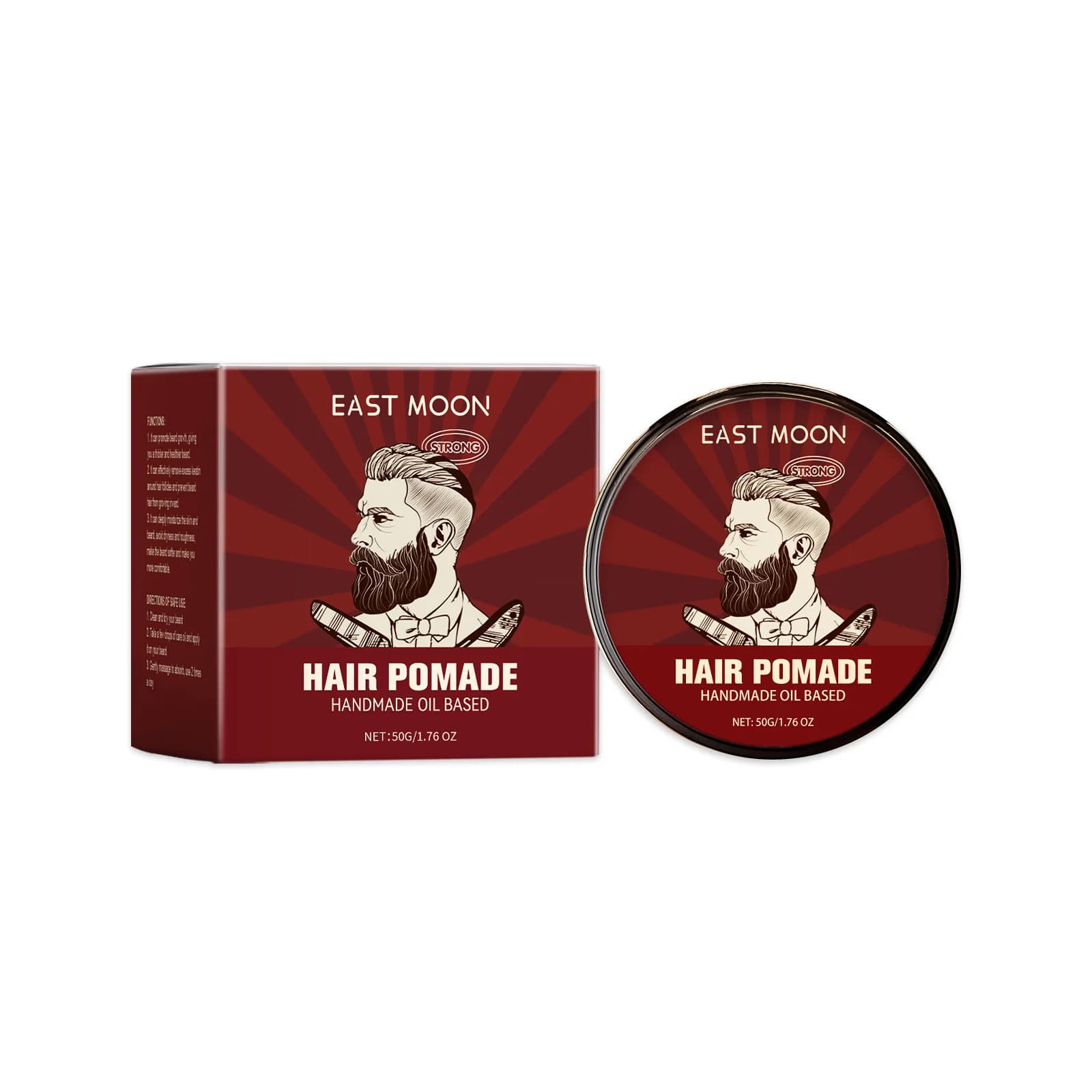 Crème Coiffante Homme Effet Volume Non Gras Contrôle des Racines et des Bords Fini Longue Durée Moul