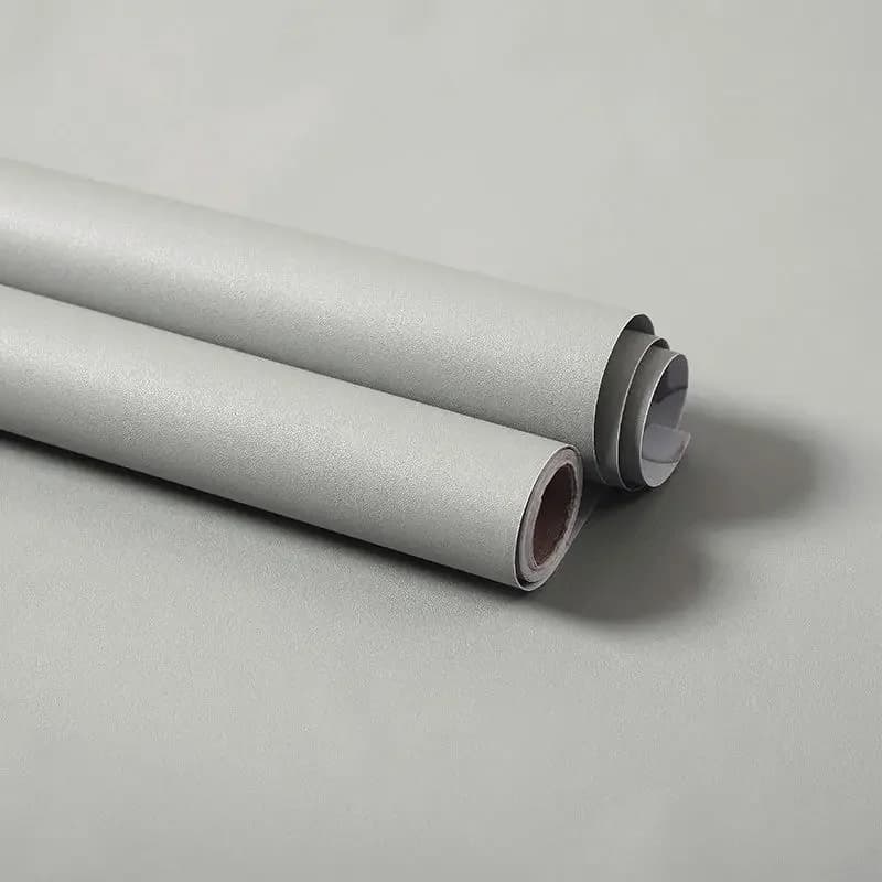 Papier peint mat imperméable en vinyle blanc, autocollants muraux auto-adhésifs pour meubles muraux,