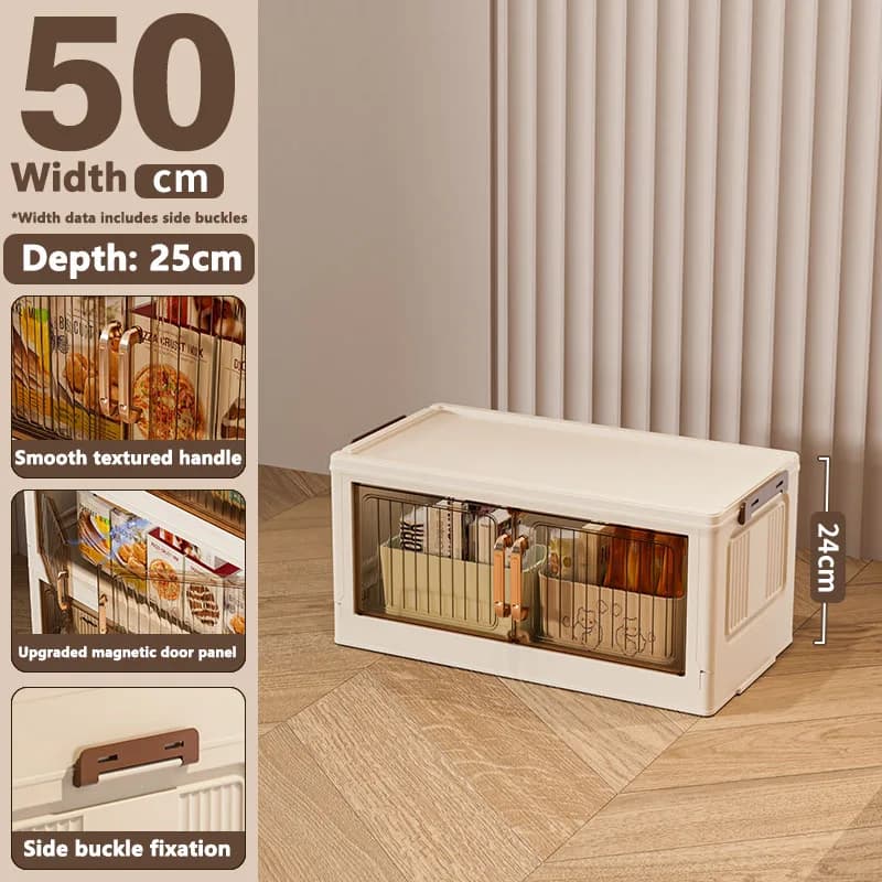 Armoire de rangement multifonctionnelle avec portes doubles, plusieurs couches, Design épais pour la