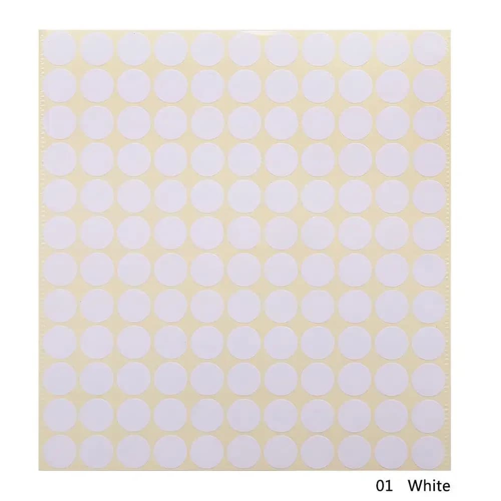 Étiquettes autocollantes en papier coloré, 132 pièces/feuille, en verre, pour bouchon de bouteille d
