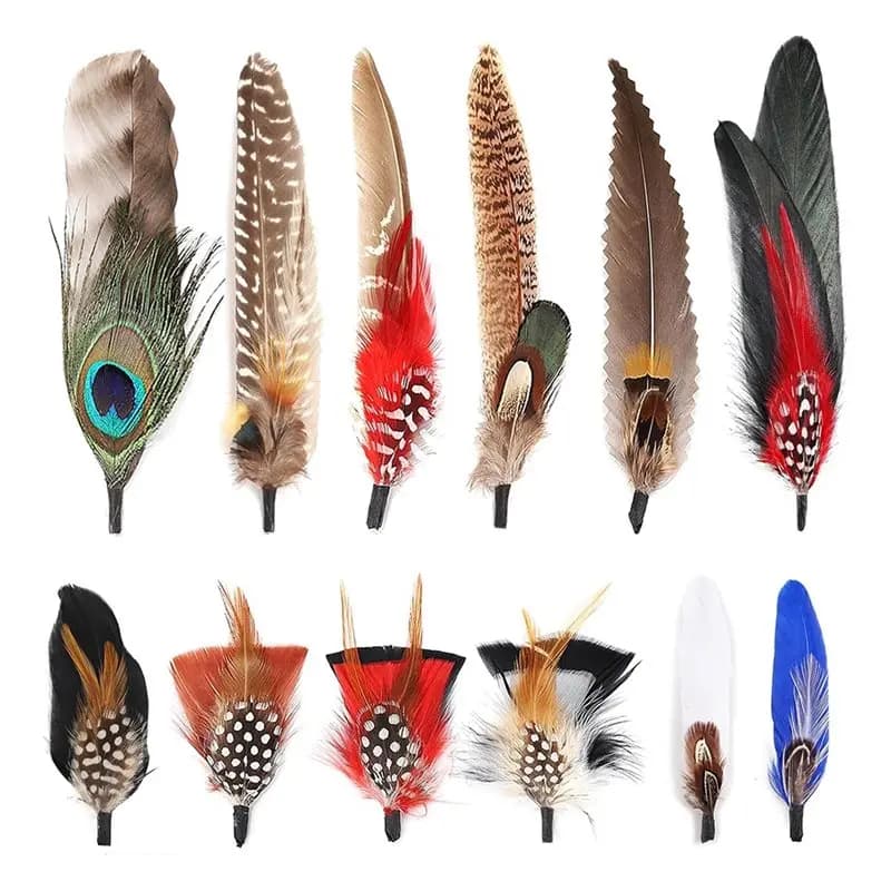 BSEVB-Hat Plumes décoratives Plumes naturelles