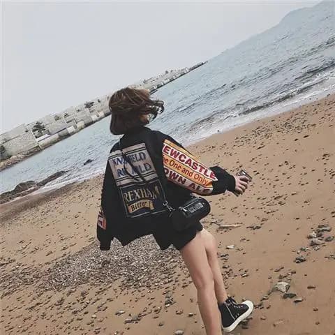 Veste de baseball brodée tendance pour couple, style rétro ample, veste de style BF pour étudiants,