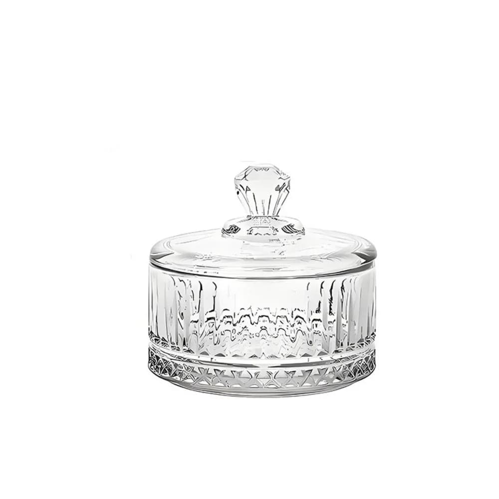 Bol à Dessert rond élégant en verre 75ml avec couvercles bol à crème glacée bol à yaourt Transparent