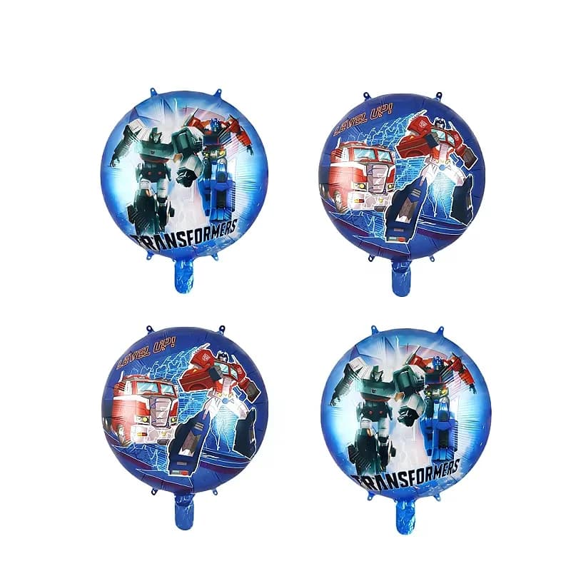 Kit d'anniversaire sur le thème des robots, ballons en aluminium et en latex, décoration de fête pou