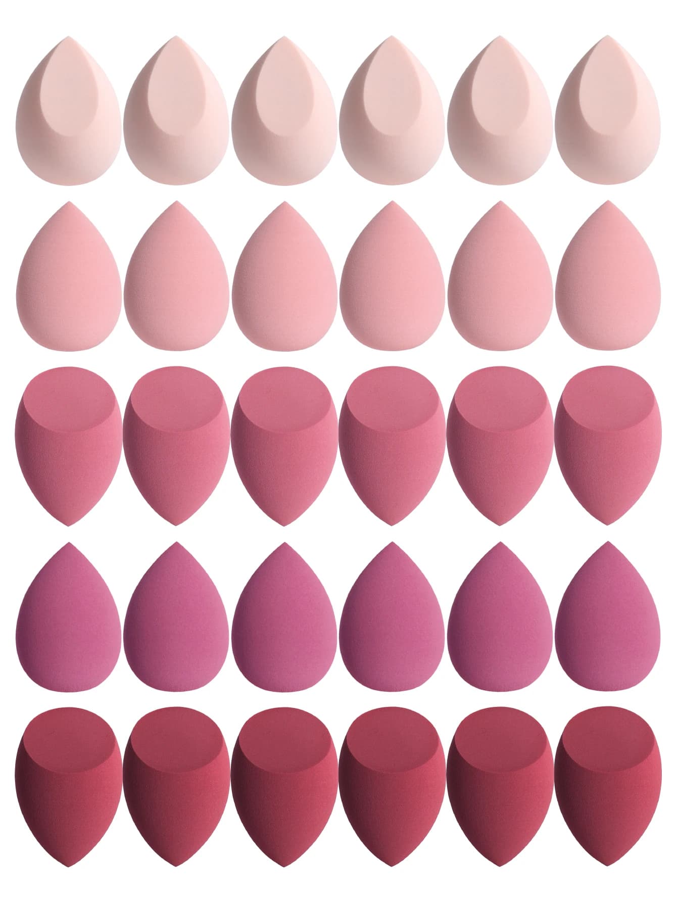 30 œufs de beauté (éponges de maquillage) fond de teint éponge de beauté mixte, liquide, crème et po