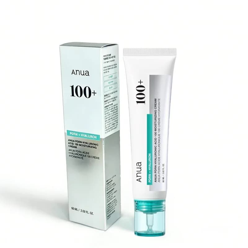 Crème Hydratante Coréenne PDRN Acide Hyaluronique 100% Hydratante, Crème Visage Hydratante Profonde 