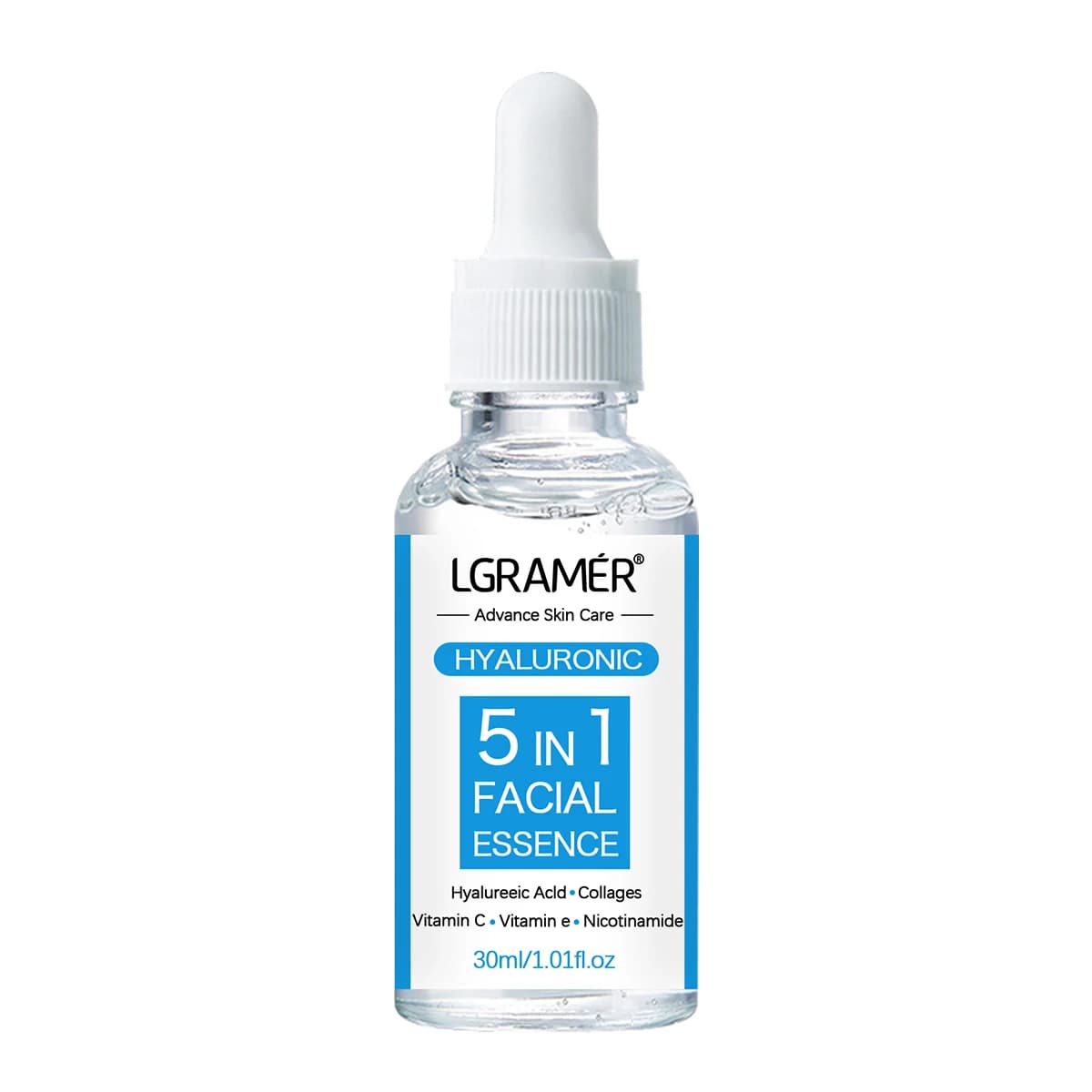 Essence qualifiée ale à l'acide hyaluronique, produit coréen pour la peau, hydrate en profondeur et 
