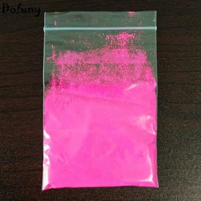 Poudre de phosphore fluo de pigment Fluorescent de couleur néon Flash 50g, poudre de matériau de déc