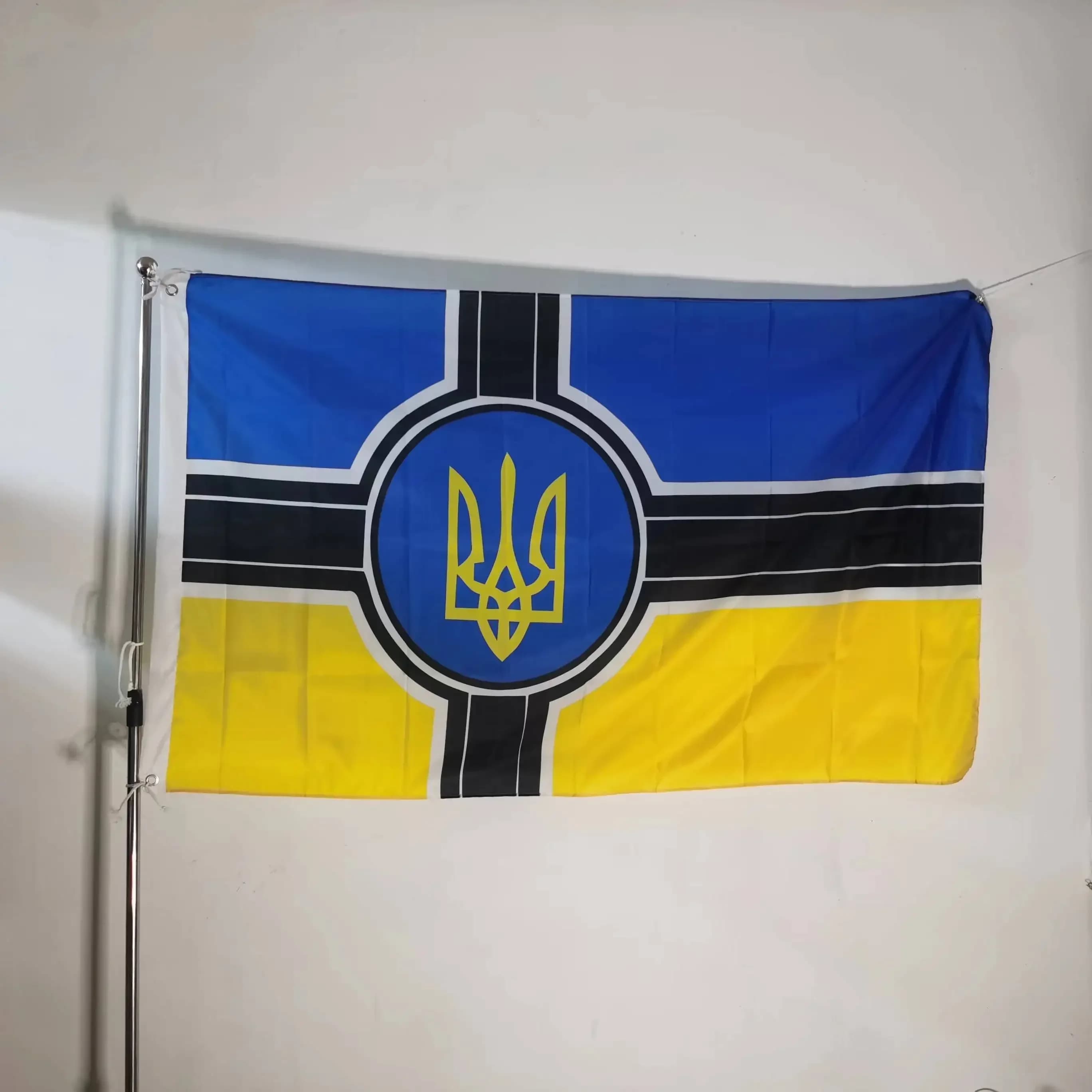 21ème sensation de croix pour la décoration extérieure, bleu jaune UA UKR
