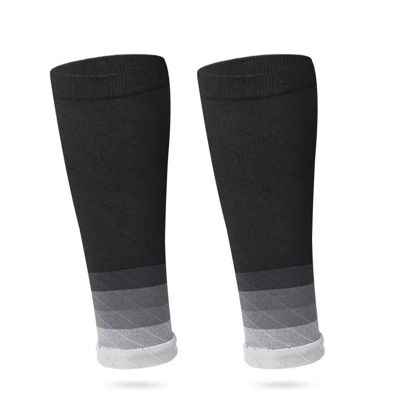 Chaussettes de compression sportives pour hommes, avec soutien du mollet, en nylon, pour la course n