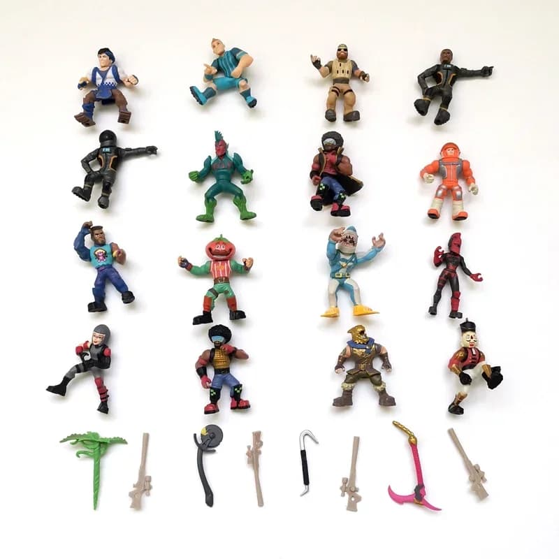 5 figurines de soldats PVE PVP rares du jeu Fortnite avec armes, modèle de collection limitée, jouet
