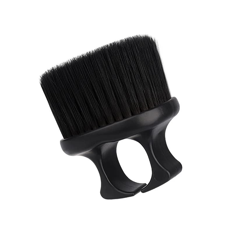 Brosse à doigts pour coiffeur, brosse de nettoyage pour barbier, brosse à dépoussiérer le cou, outil