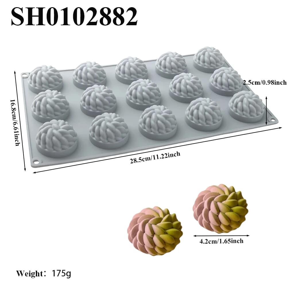 Saint Anne Mousse gâteau Silicone moule fleur chocolat Dessert moule français pâtisserie cuisson mou