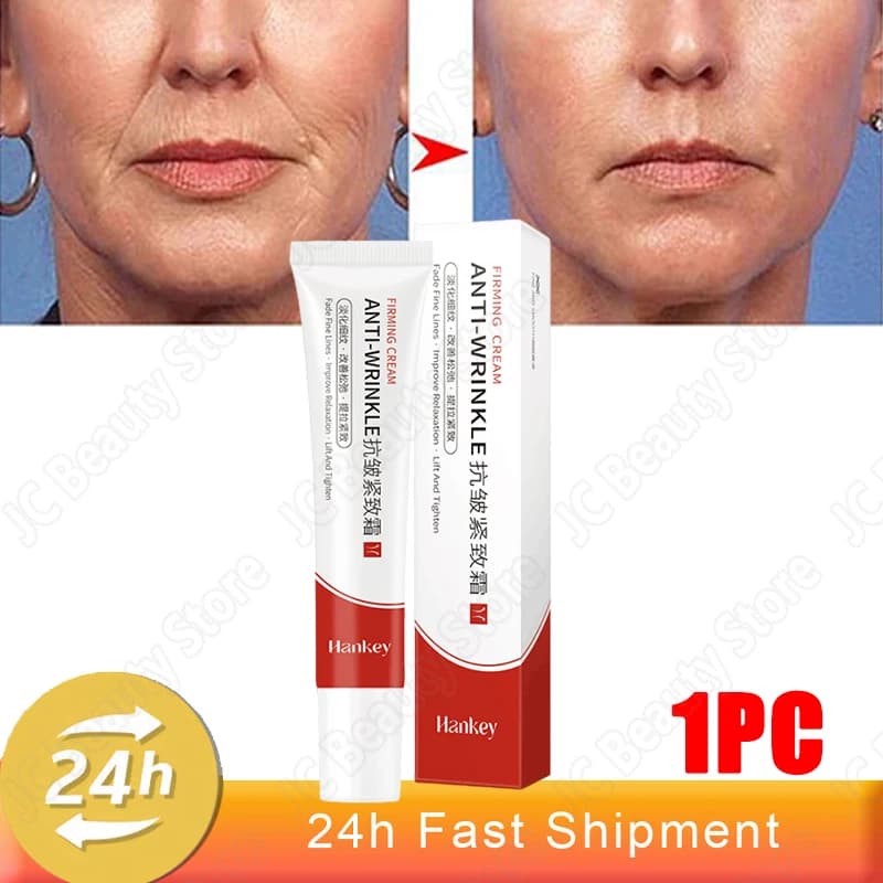 Crème anti-rides instantanée pour le visage, Anti-âge, raffermissant, estompe les ridules, blanchiss