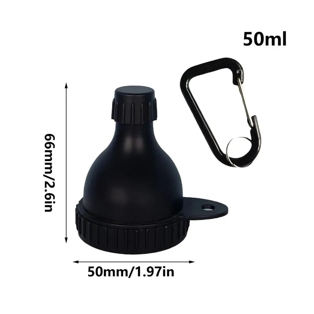 Boîte de voyage portable de 50 ml pour poudre protéinée, étanche, avec mousqueton, idéale pour les v