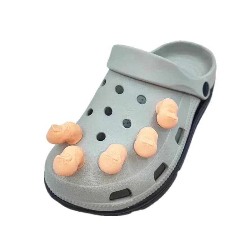 Breloques drôles pour gros orteils, parodie populaire, ensemble de 5, accessoires de comédie Crocs, 