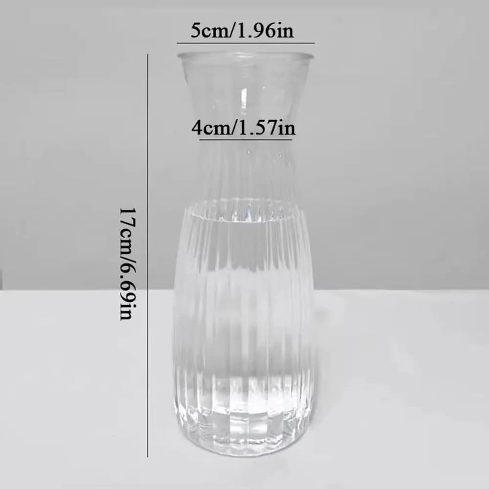 Vase à fleurs en verre transparent en forme de pièce plus lente, bouteille d'aromathérapie hydroponi