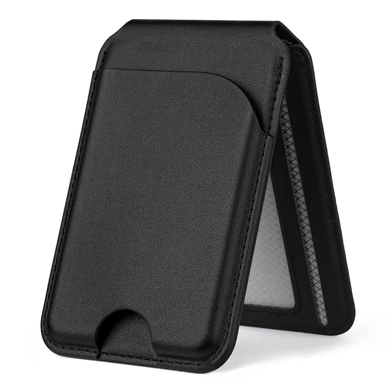 Portefeuille magnétique pour Mag-Safe avec support réglable, porte-cartes, blocage RFID, porte-carte